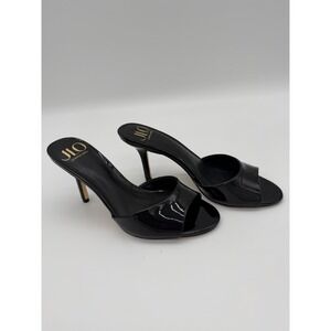 J Lo Patent High Heel Slide-Lukita